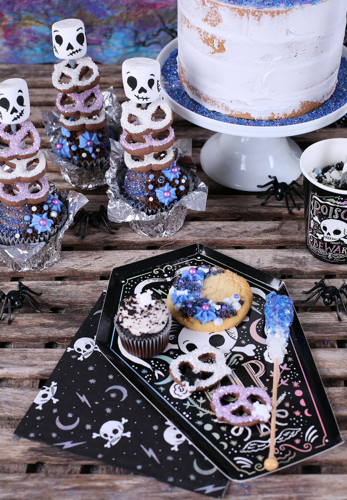 Doomsday Halloween Party Dessert Table | www.bakerspartyshop.com