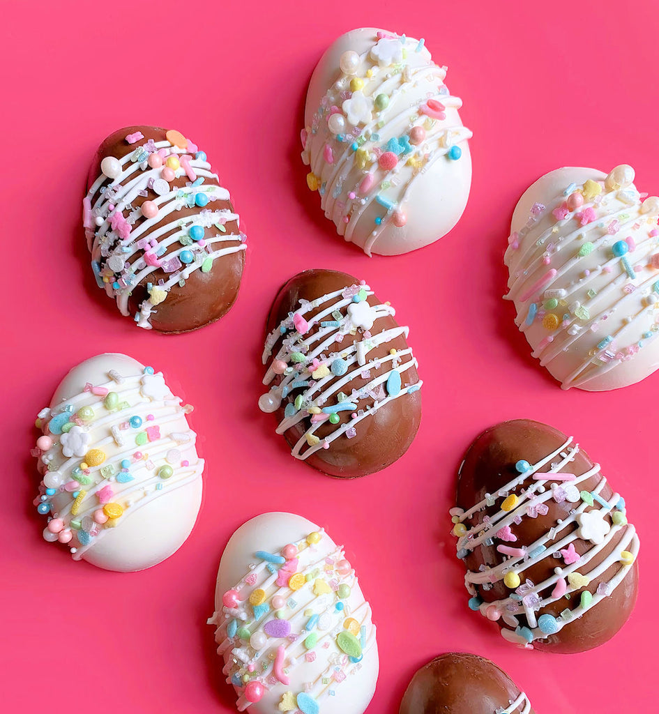 Peanut Butter Eggs Turorial by Sweet Whimsy Shop for www.bakerspartyshop.com