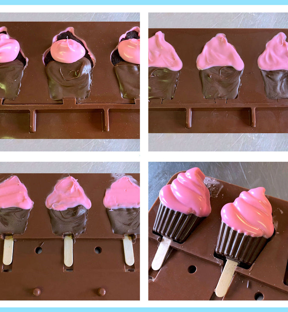 Cupcake Cakesicles and Cakebars | Sweet Whimsy Shop for bakerspartyshop.com