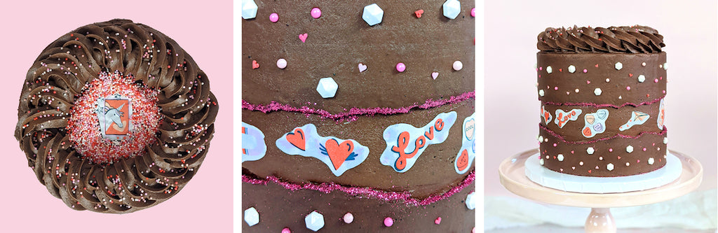 PS I Love You Valentine Treats Using Stickies™ Edible Stickers | www.bakerspartyshop.com