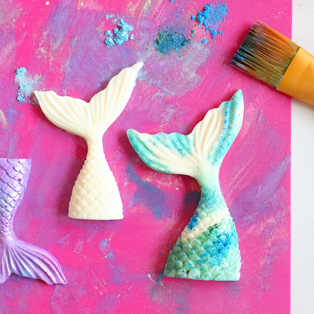 How to Make Mermaid Tail Chocolates | www.bakerspartyshop.com