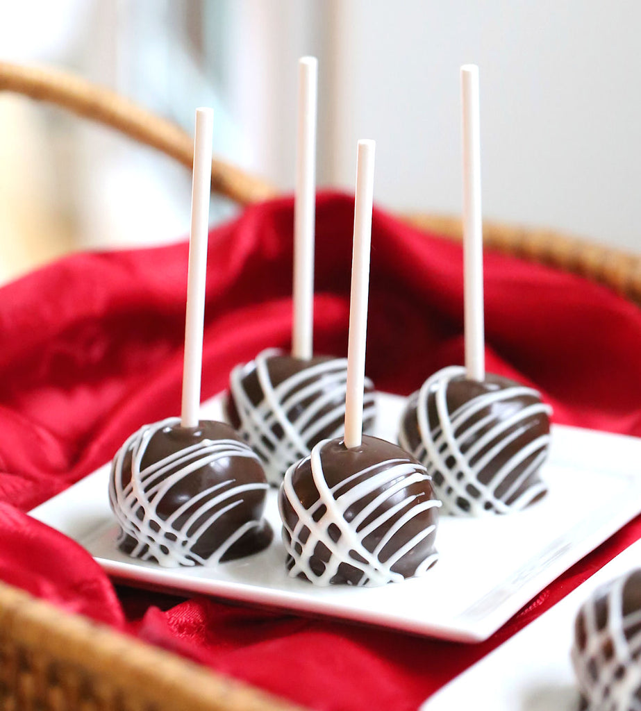 Loaded Peanut Butter Buckeye Pops | www.bakerspartyshop.com