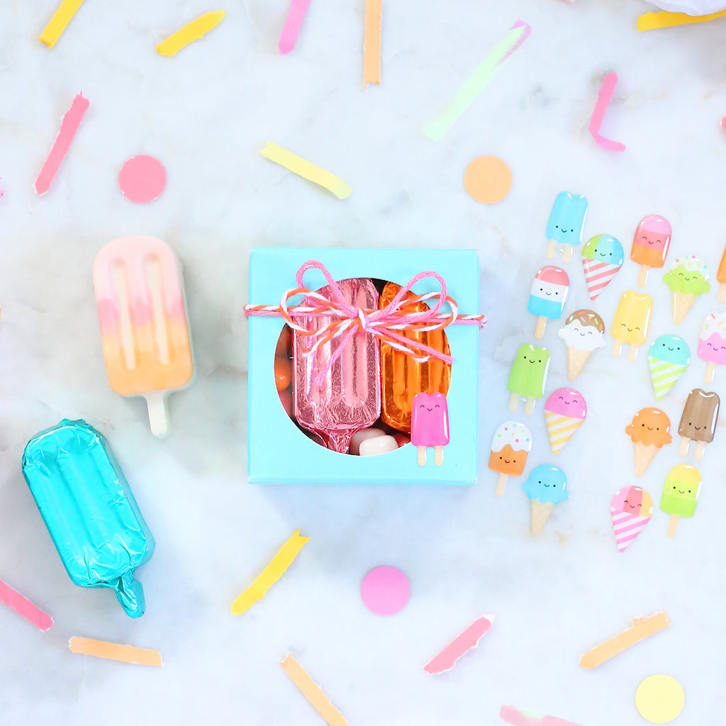 Chocolate Popsicle Party Favors | www.bakerspartyshop.com