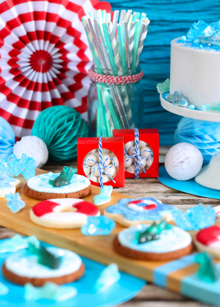 Easy Shark Week Party Ideas and Tips from Bakers Party Shop| www.bakerspartyshop.com