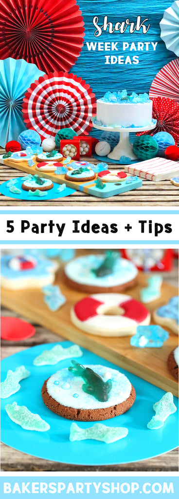 Easy Shark Week Party Ideas and Tips from Bakers Party Shop| www.bakerspartyshop.com