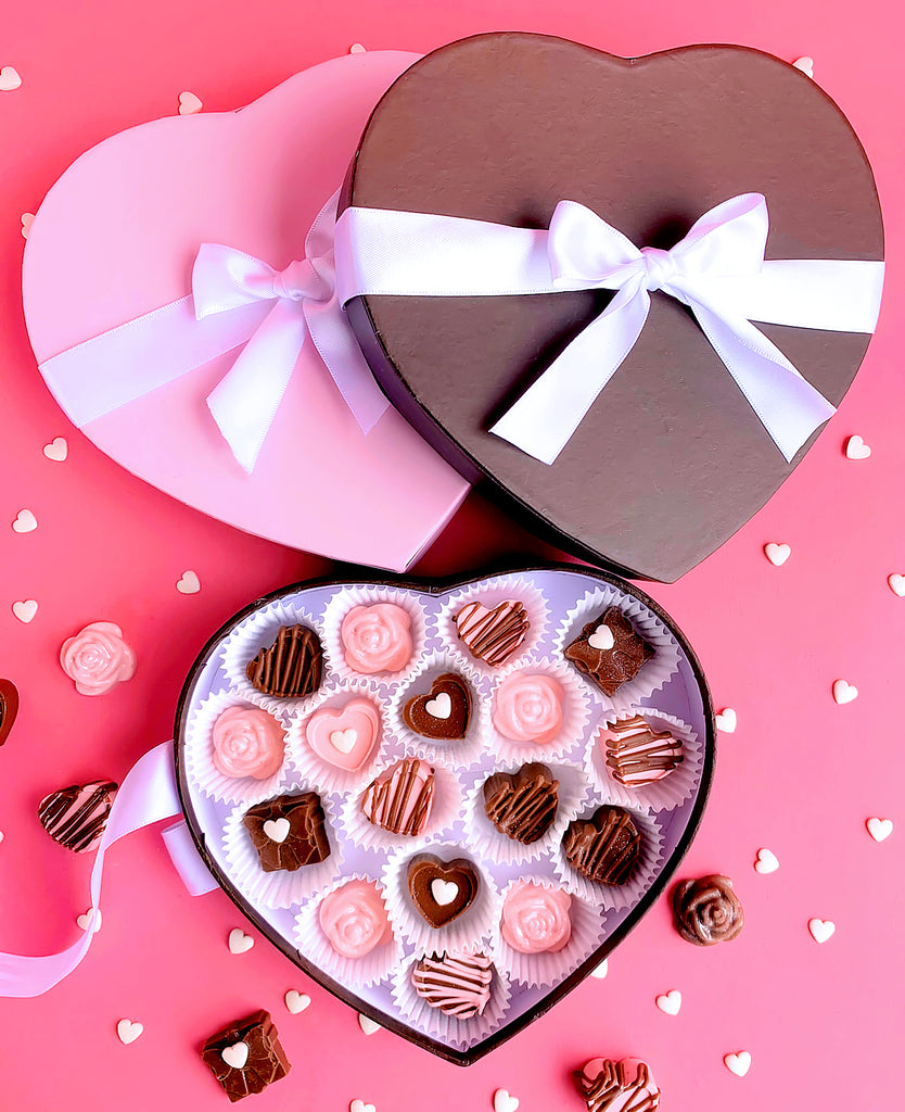 DIY Valentine's Day Gifts + Packaging Ideas Using Heart Candy Boxes | www.bakerspartyshop.com