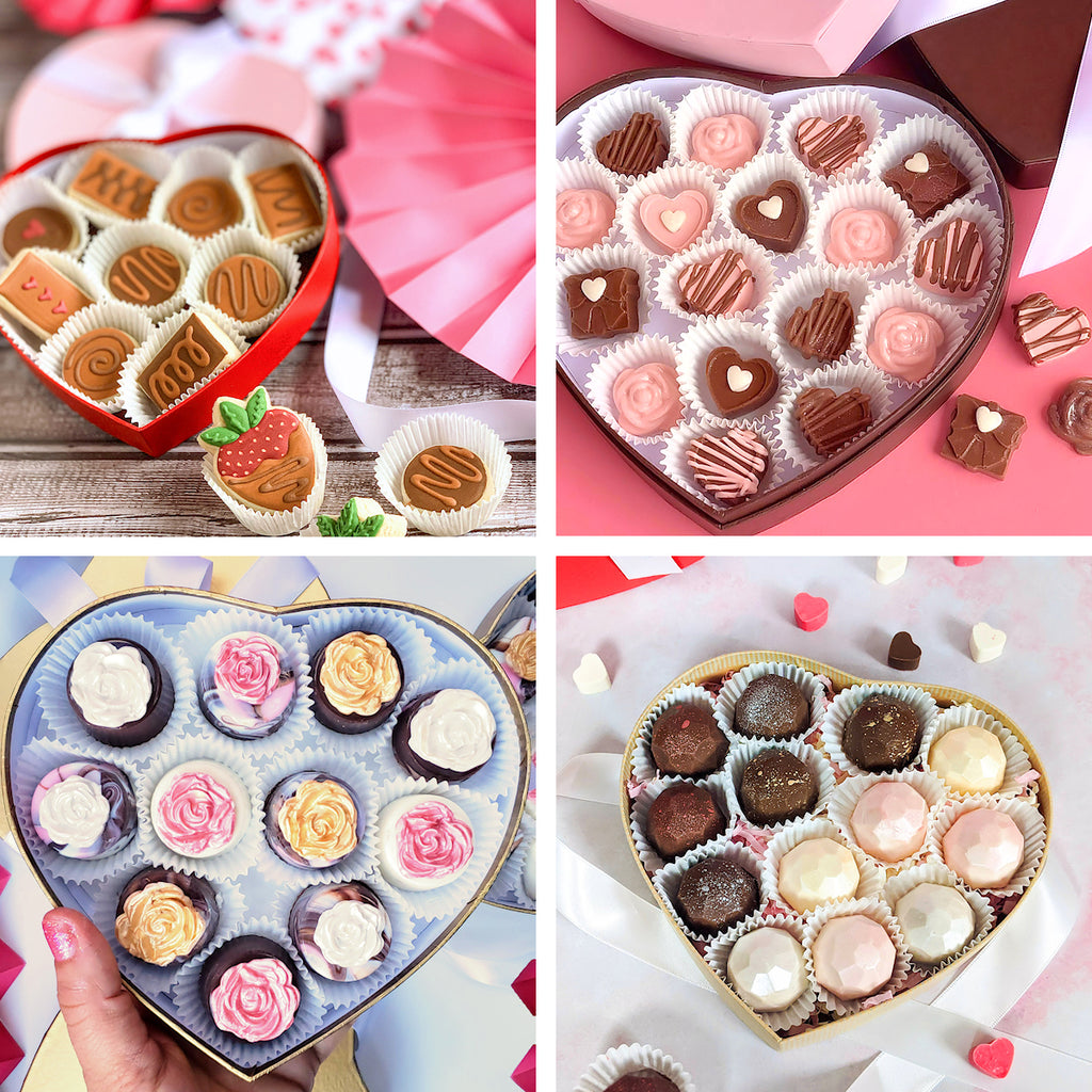 DIY Valentine's Day Gifts + Packaging Ideas Using Heart Candy Boxes | www.bakerspartyshop.com