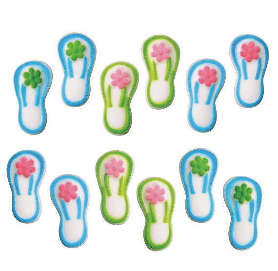 flip flop cupcake toppers