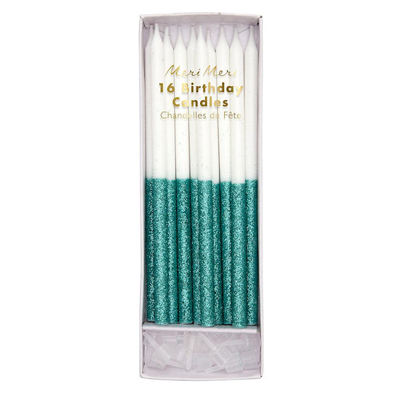 teal candles