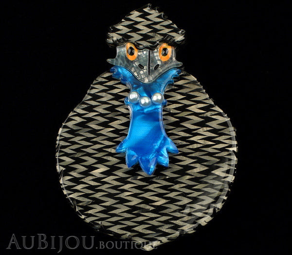 Erstwilder Bird Brooch Pin Pauline The Pearled Emu Grey Gallery