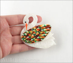 Erstwilder Bird Brooch Pin Sabine the Swan Multicolor Model