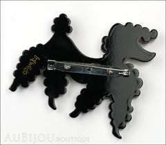Erstwilder Brooch Pin Paige the Prancing Poodle Purple Violet Back