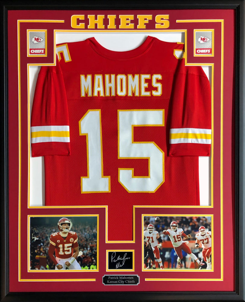 patrick mahomes framed jersey