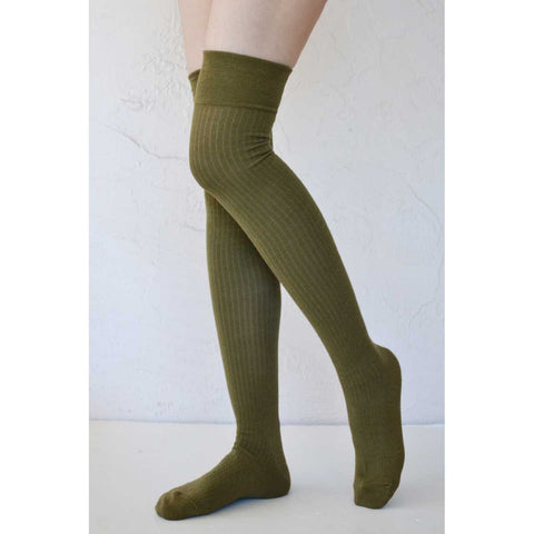 Ribbed Over-the-Knee Socks