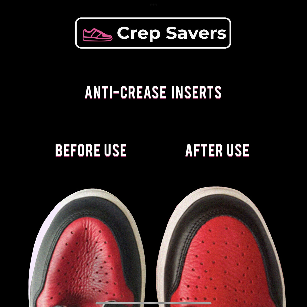 shoe inserts to stop creasing