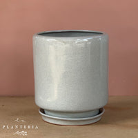 Maceta cerámica gris claro (6159412625602)