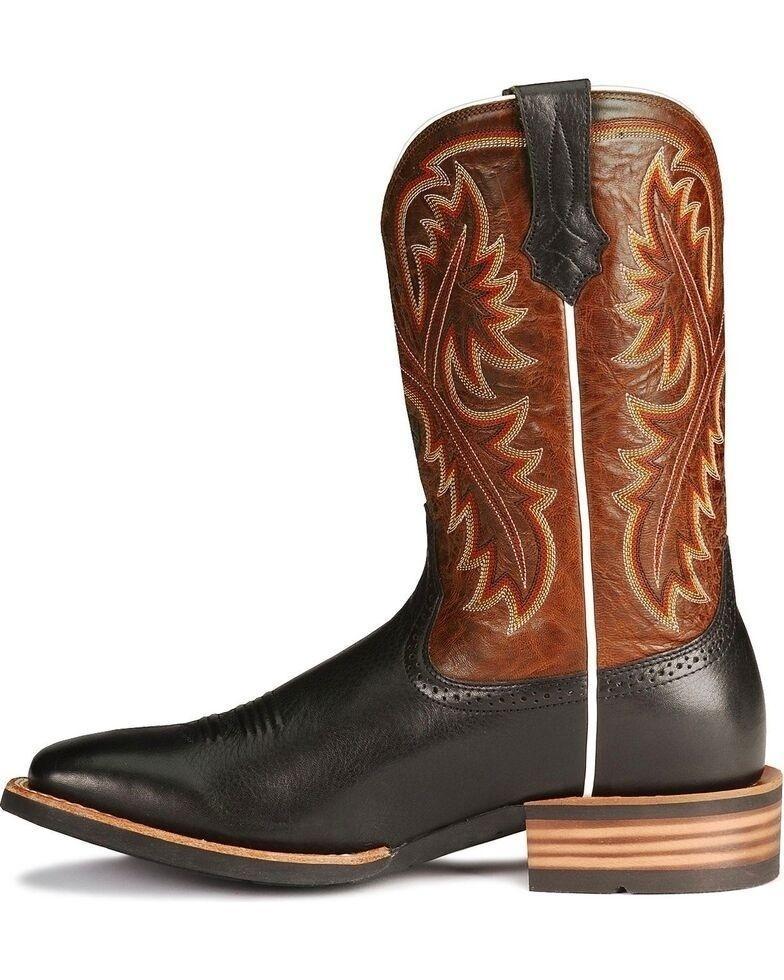 faux leather cowboy boots mens