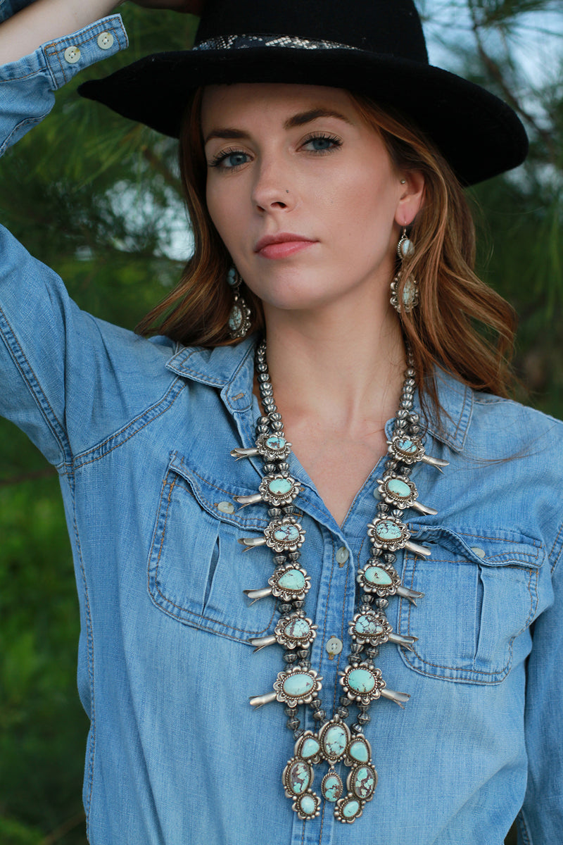 squash blossom necklace set