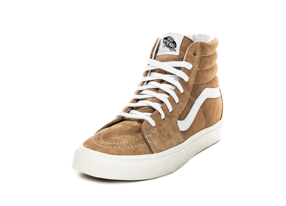 vans sk8 hi pig brown suede