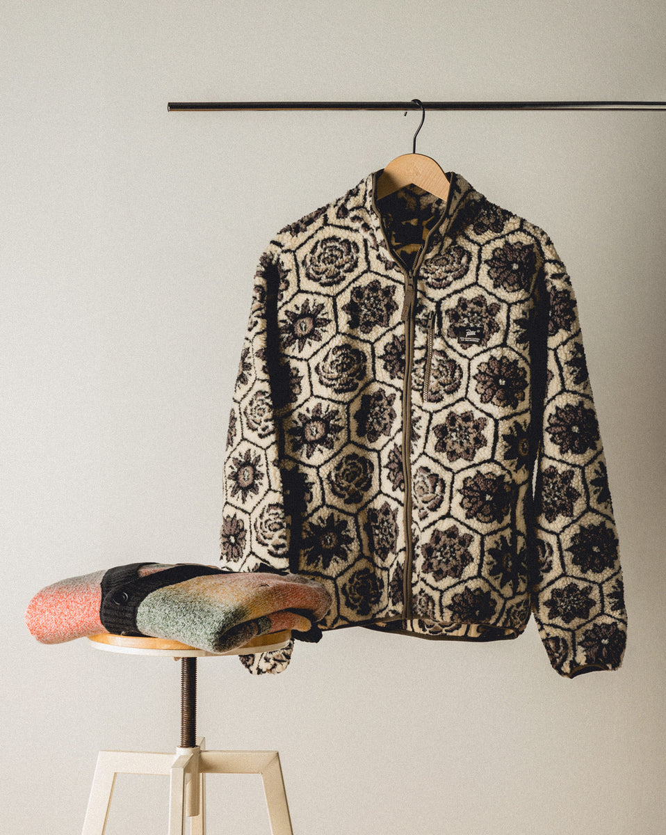 accu Onafhankelijk Verdienen Patta Wall Flower Fleece Jacket – koop nu online bij ASPHALTGOLD!