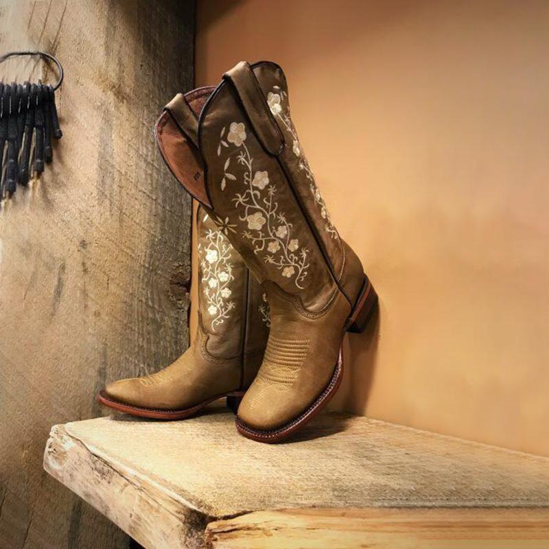 tall square toe cowgirl boots