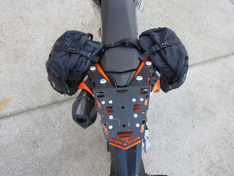 Perun moto KTM 690 Enduro Luggage rack SD and Kriega Overlander-30