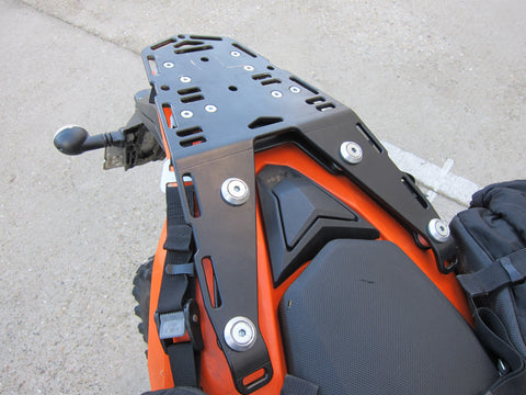 Perun moto KTM 690 Enduro Luggage rack and Kriega Overlander-30