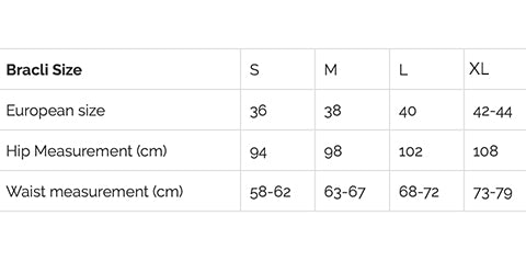 Bracli Sizing