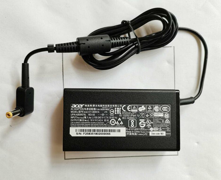 65W Acer AK.065AP.034 19V 3.42A 3.0*1.0mm Compatible Laptop AC Adapter Charger
