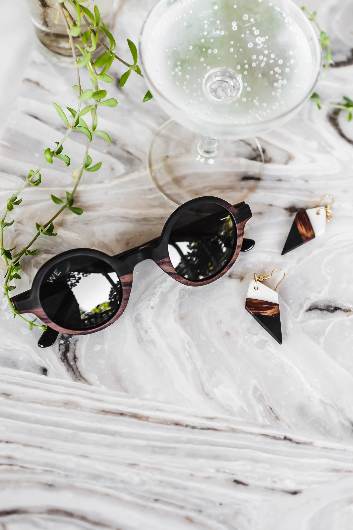 LAGERFELD WOODEN SUNGLASSES