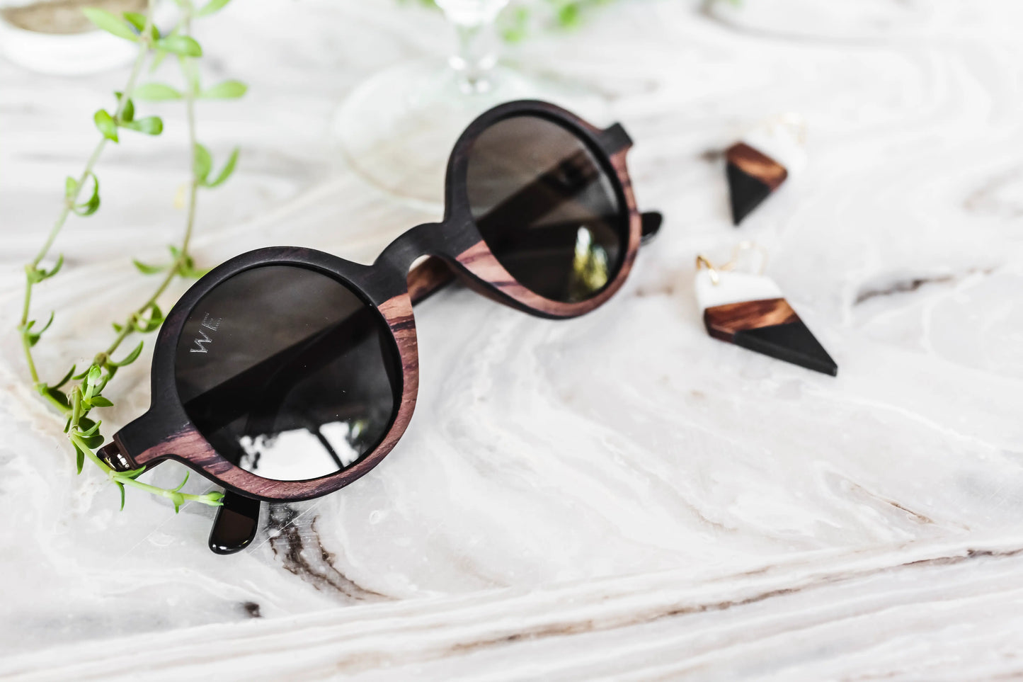 LAGERFELD WOODEN SUNGLASSES