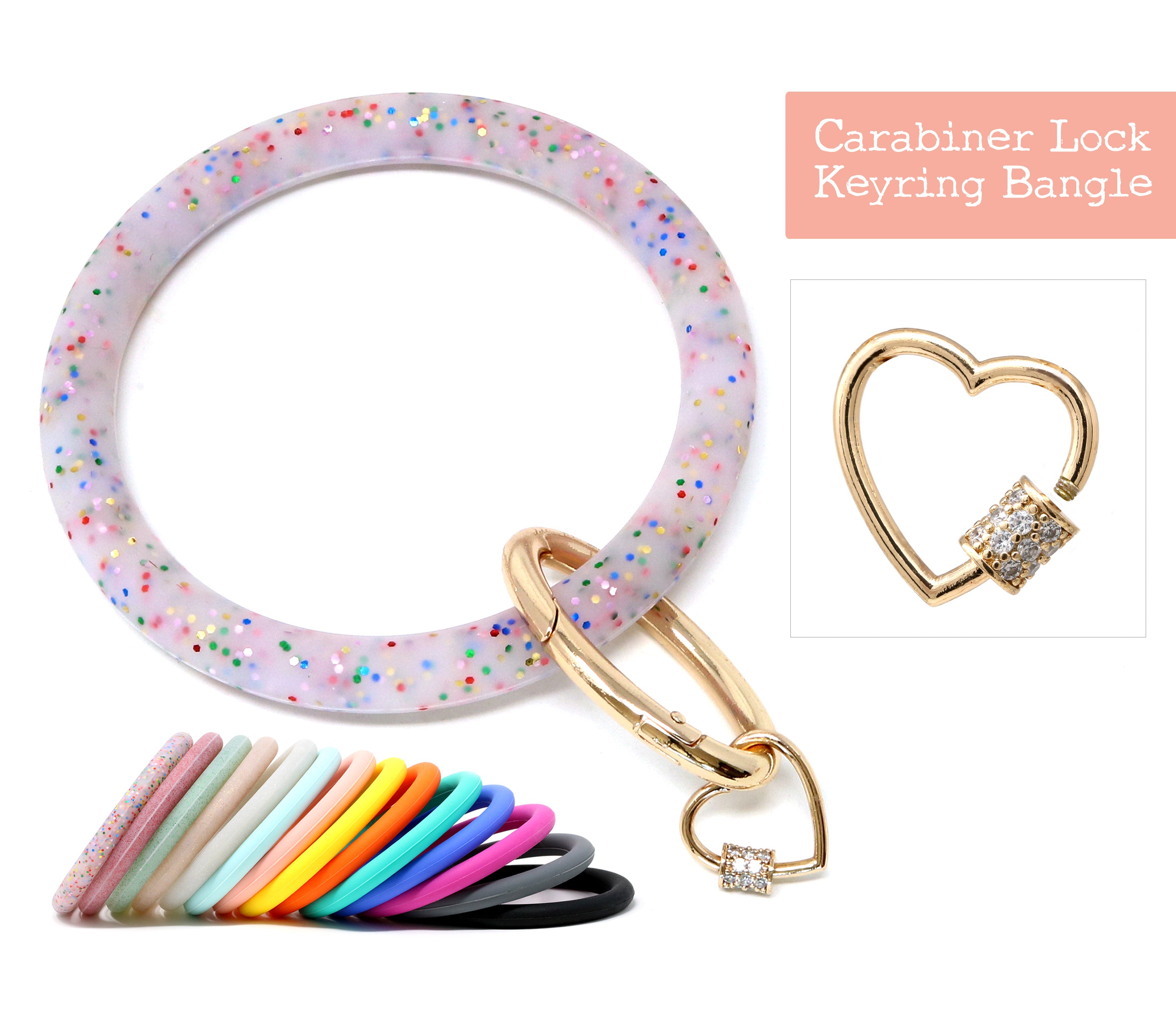 Basicks heart carabiner key ring 国内配送料無料 メンズ