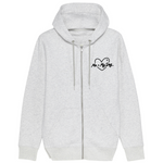 Me & My Dog Embroidered Zipper Hoodie