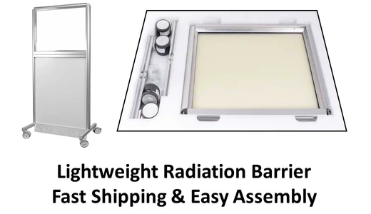 Lead-free mobile radiation barrier