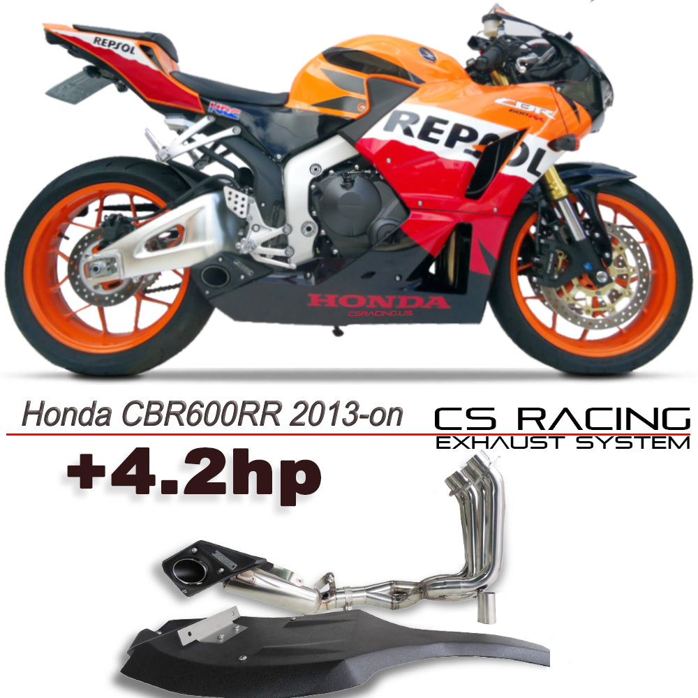 2013-21 Honda CBR600RR CS Racing Full Exhaust | + Headers | Non-ABS only (+4.2hp) - CS Racing Exhaust