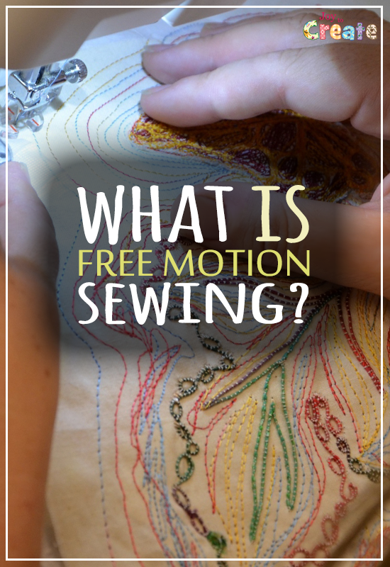 What is free motion sewing?