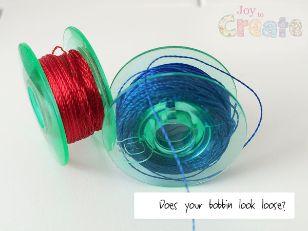 Does your bobbin look loose or tangled?