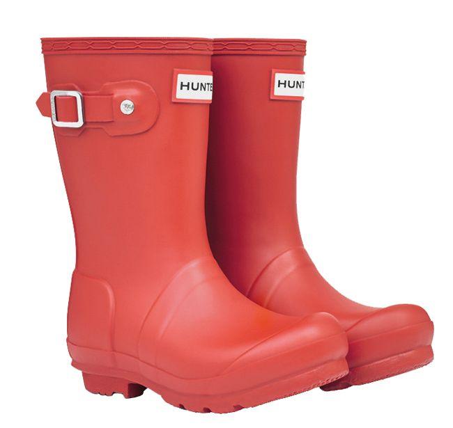 red hunter wellies