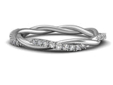 Twist Wedding Band - Unique Weddign Rings - Bostonian Jewelers