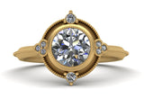 Jasmine Halo Engagement Ring