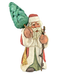 Russell Scott wooden Santa Claus carvings
