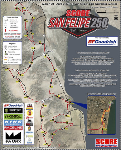 2017 San Felipe Course Map