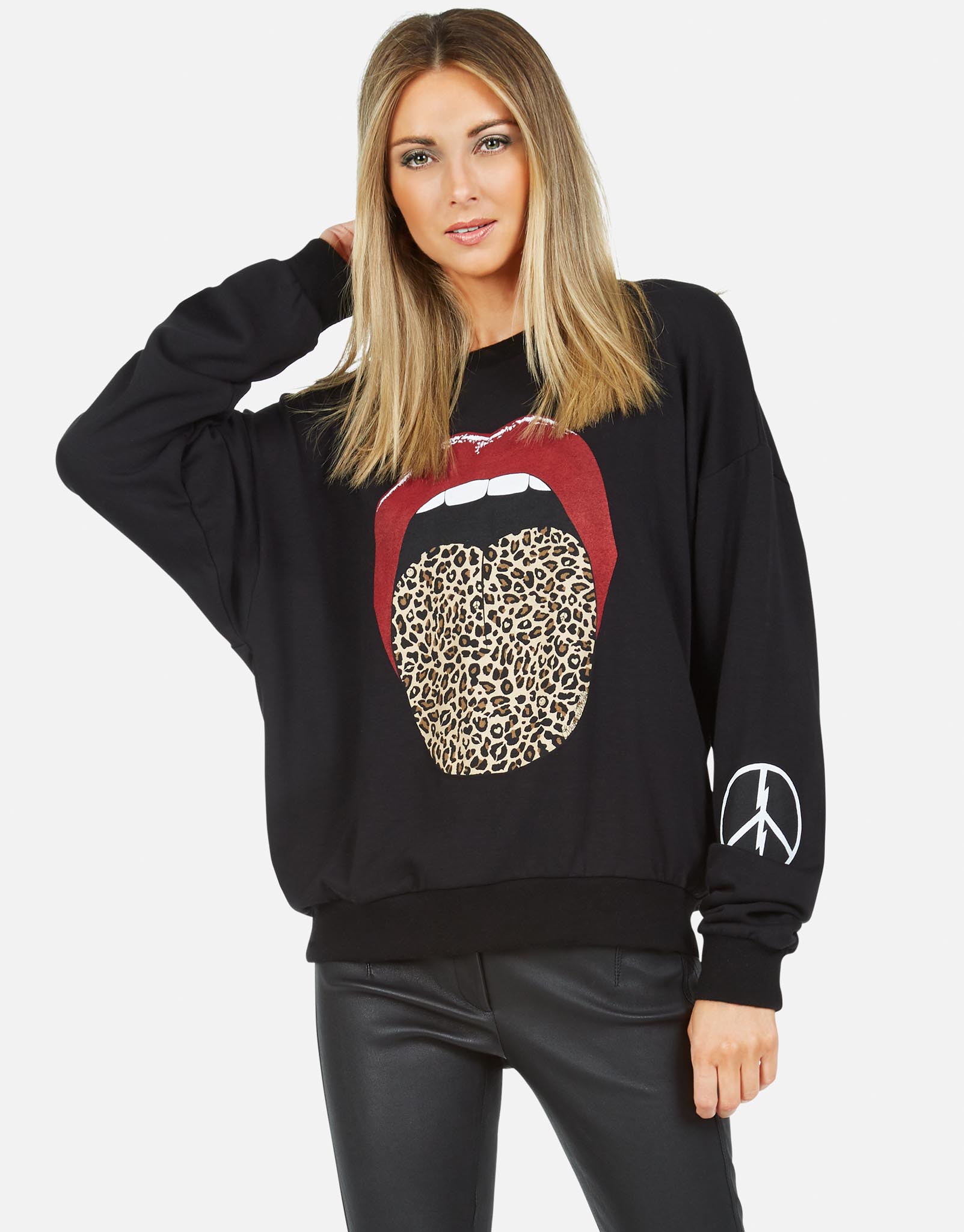 tongue sweatshirt