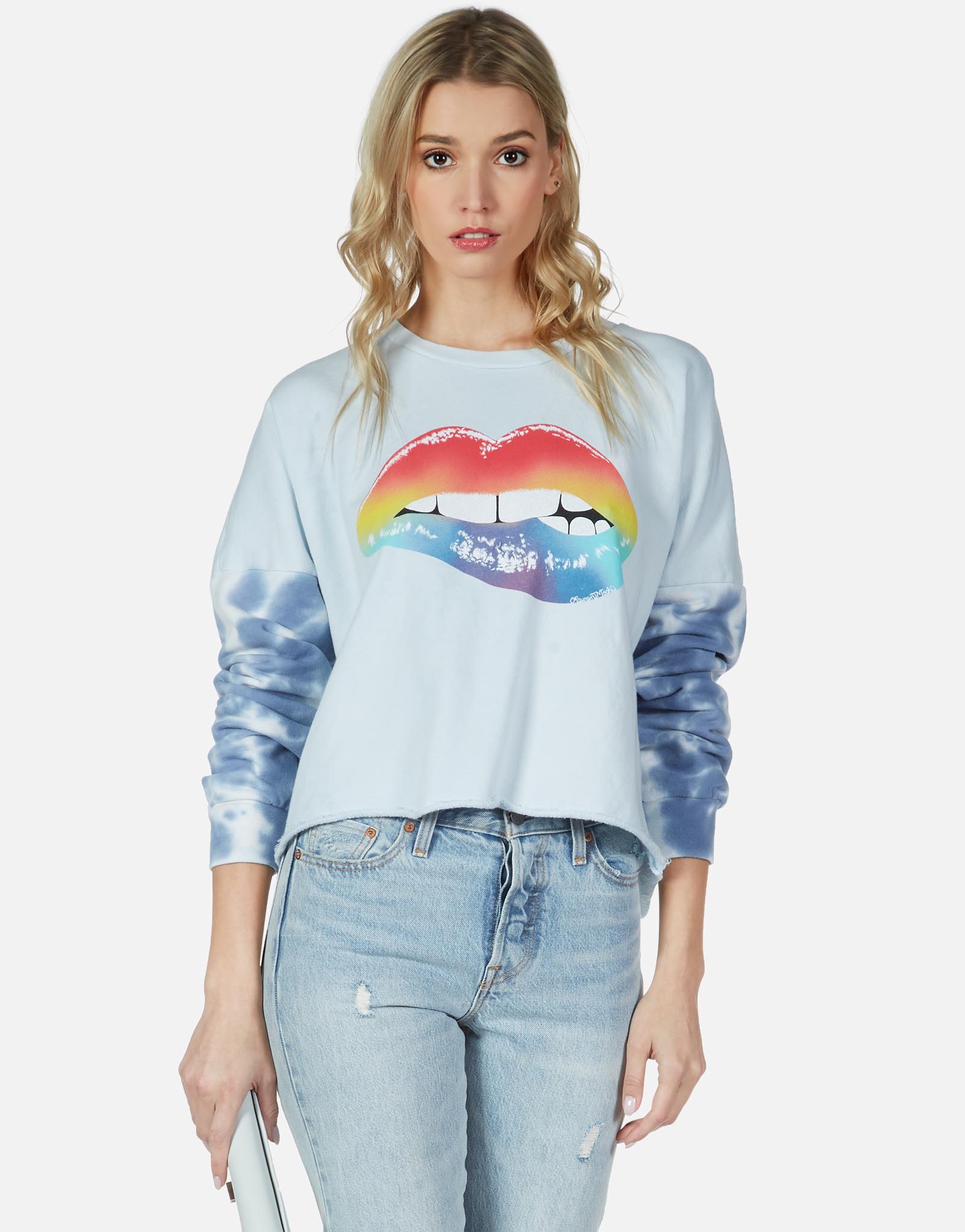 lauren moshi lips sweatshirt