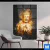 Acrylglasbild Buddha Golden Splash Hochformat Produktvorschau