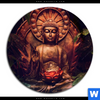Acrylglasbild Buddha Lotusbluete Rund Motivvorschau