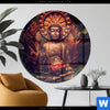 Acrylglasbild Buddha Lotusbluete Rund Produktvorschau