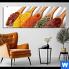Acrylglasbild Farbige Gewuerze Auf Holzloeffel Panorama Produktvorschau