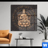 Acrylglasbild Goldener Buddha No 2 Quadrat Produktvorschau