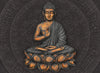 Acrylglasbild Goldener Buddha Quadrat Crop